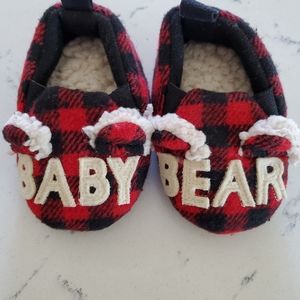 Wondershop Baby Bear Plaid Slide Slippers NWOT